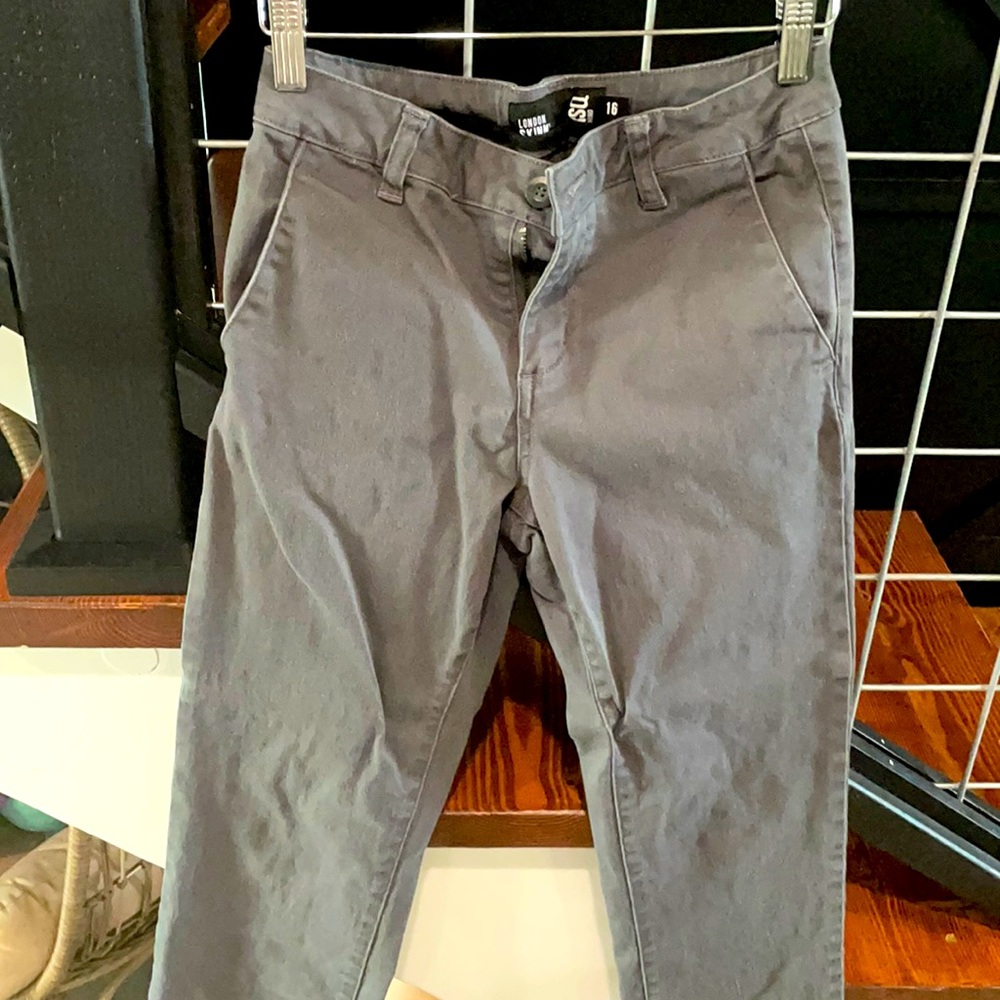 Grey khaki pants